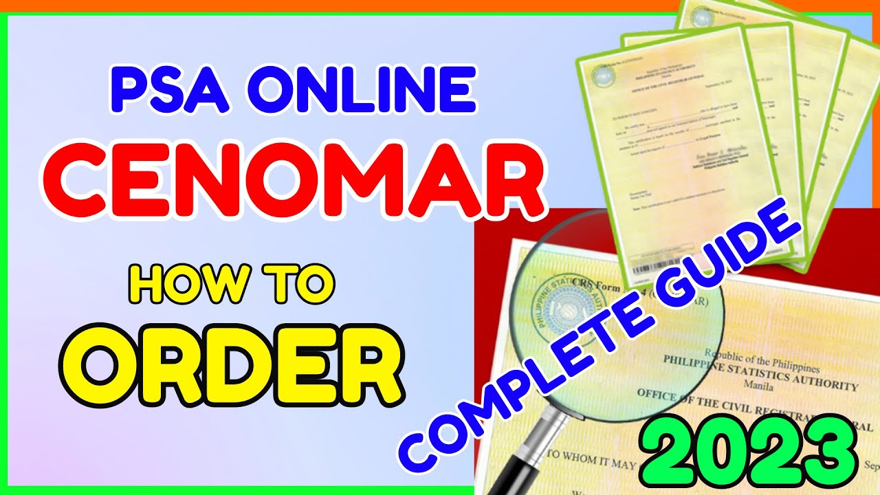 PSA CENOMAR Online Delivery: How to Get Cenomar at PSA? How to Pay via GCash?