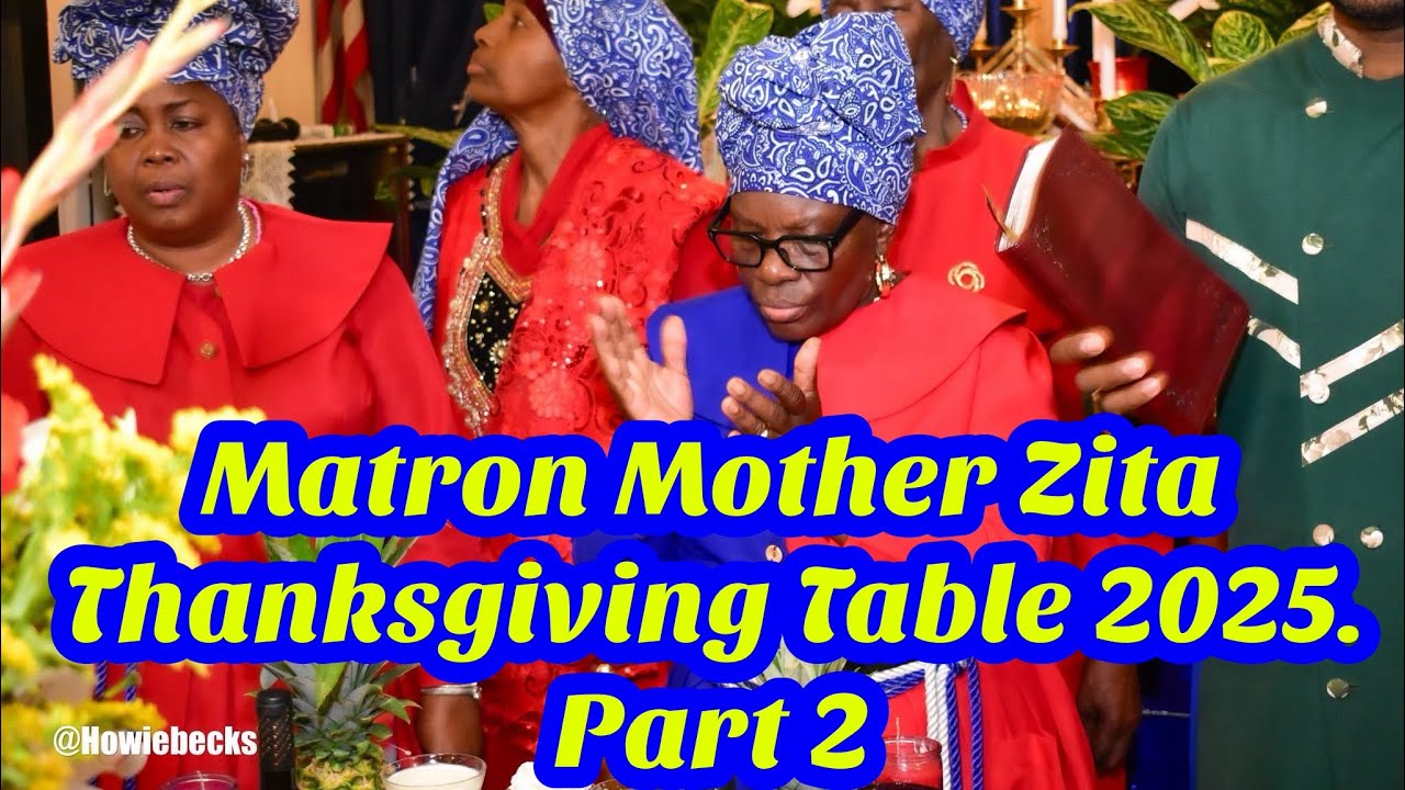 Matron Mother Zita Thanksgiving Table 2025. Part 2