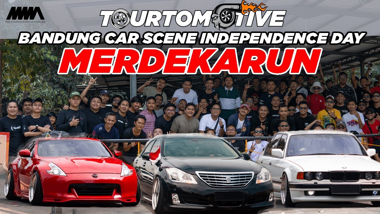 Merdeka Run Bareng Anak Skena Mobil Bandung! 160 Mobil Kumpul Jadi Satu Buat Rayain HUT RI 77🇮🇩