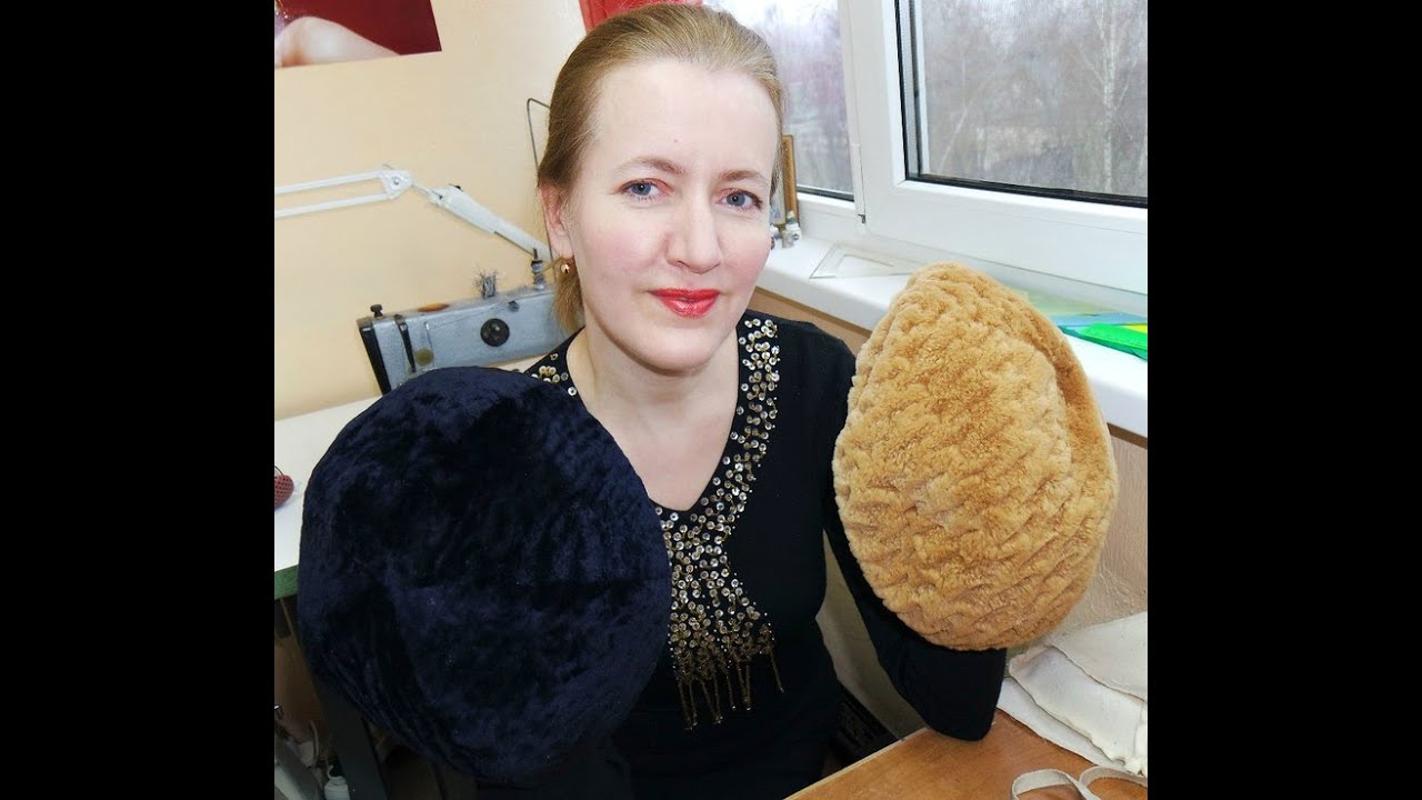 Берет из натурального меха без специального оборудования