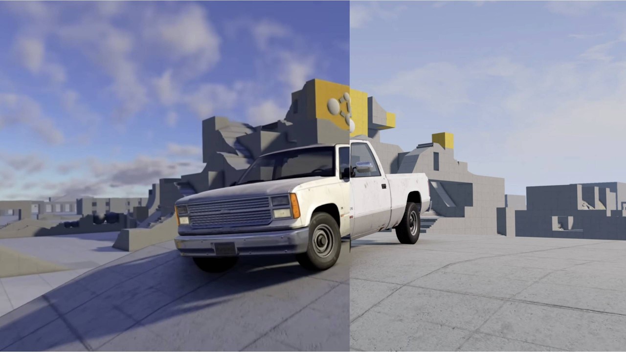 Сравнение графики версий v0.38 и v0.39 (BeamNG.Drive)