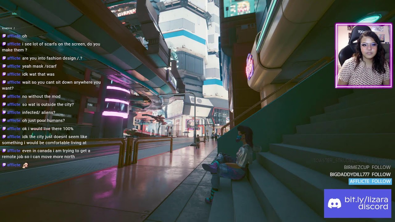 Throwing knives and netrunning build in Cyberpunk first playthrough | Lizara14