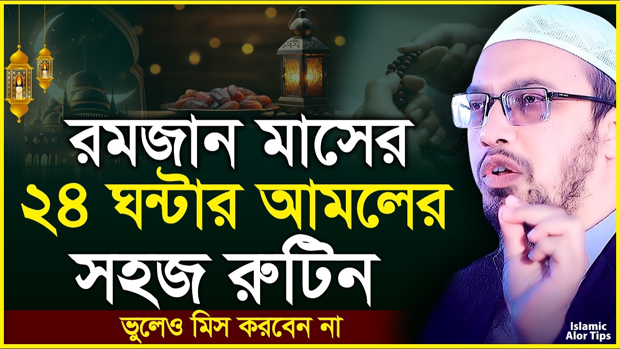 রোজার সময় ২৪ ঘন্টার আমলের রুটিন। রমজানে প্রতিটি দিন কিভাবে কাটাবেন? Ramadan Routines 2025।Ahmadullah