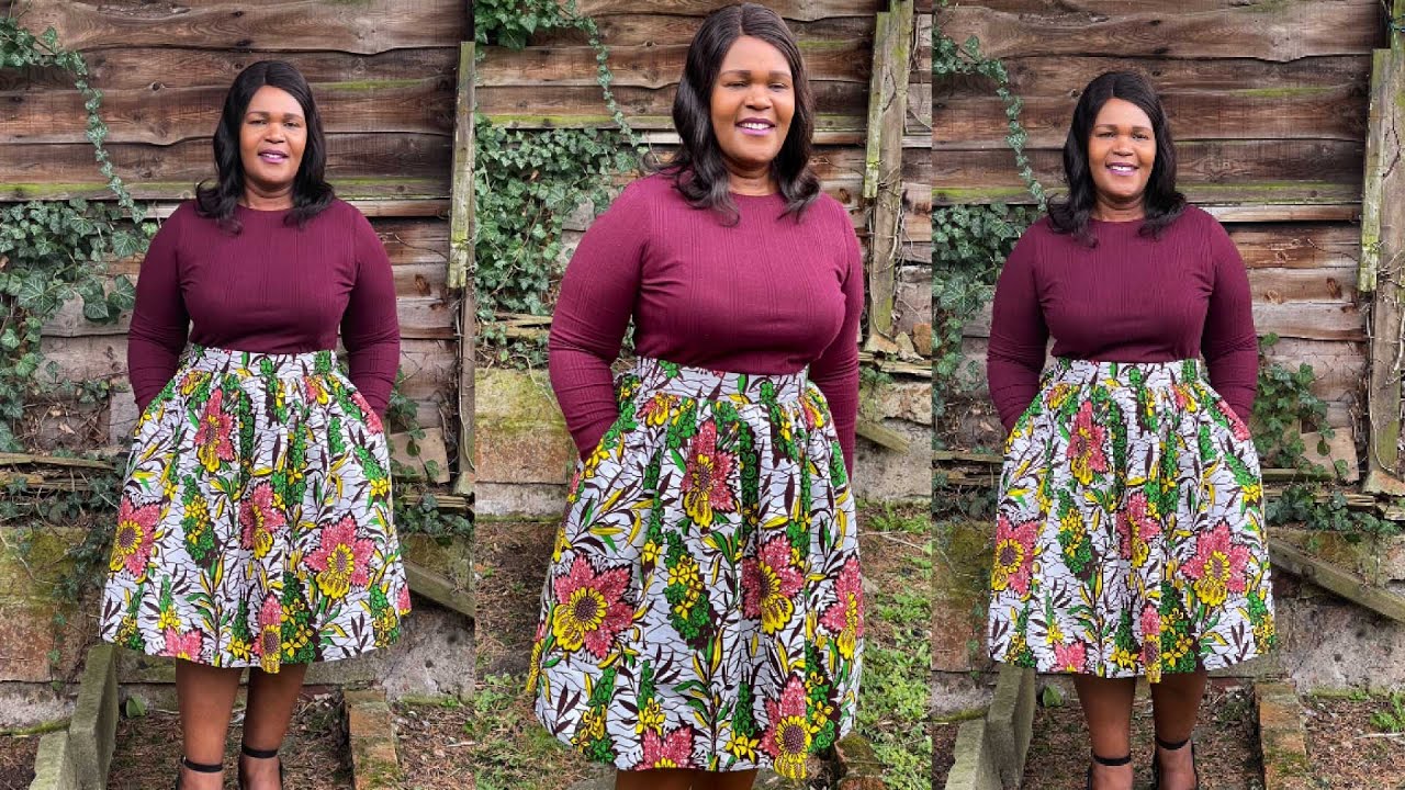 Gathered Skirt with Pockets (detailed beginner tutorial)