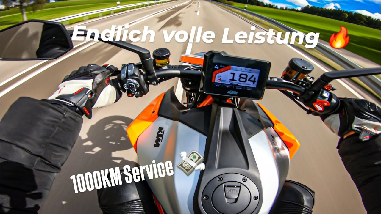 KTM DUKE 1290 1000 KM Service / Ab jetzt volle Leistung / Wheelies & Launch Control