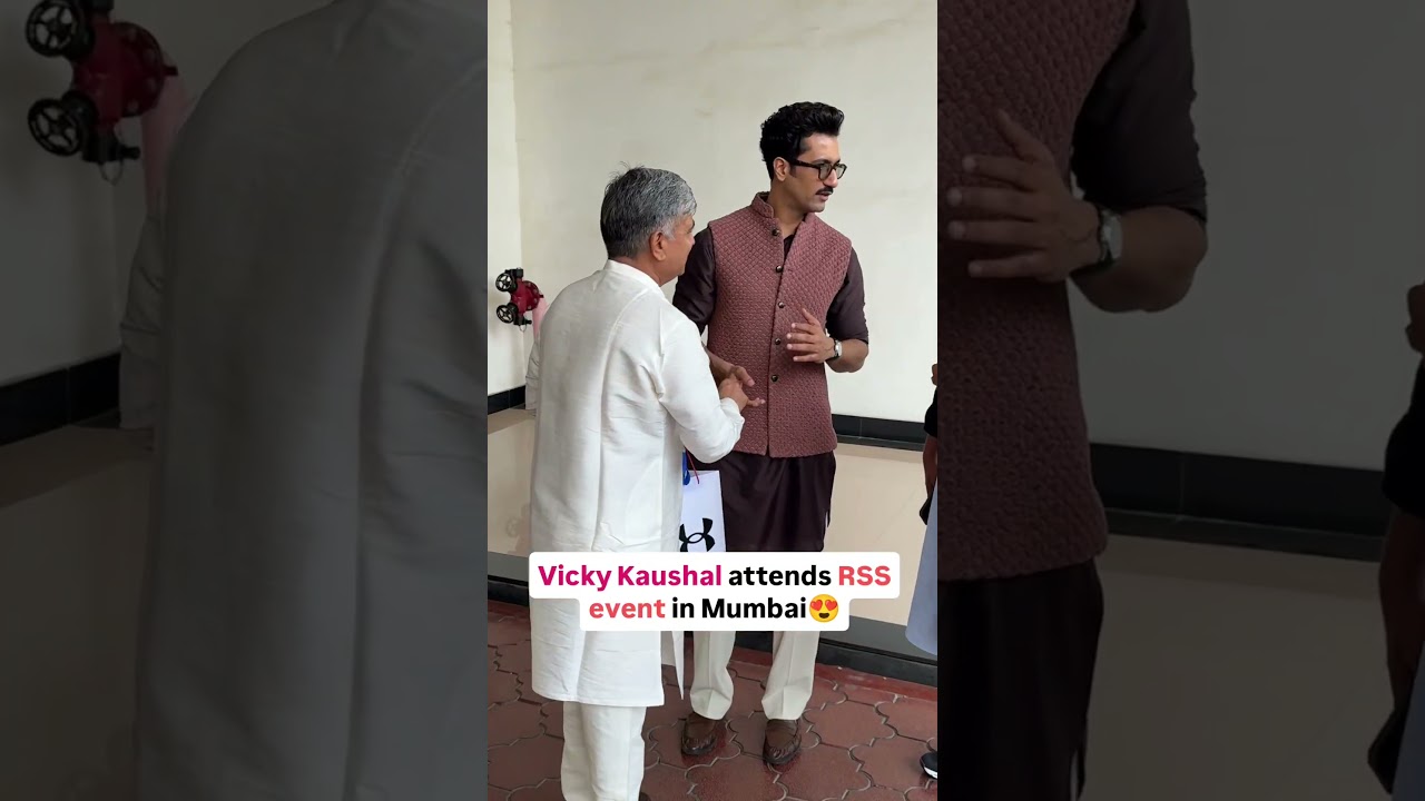 Vicky Kaushal attended an RSS event in the city😍..#VickyKaushal #RSS #events #mumbai #bollywood