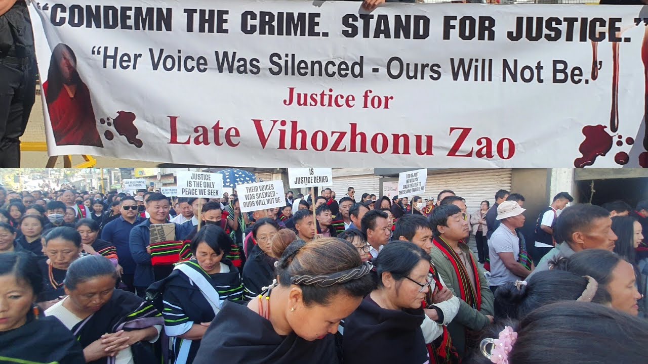 Lt Vihozhonu Zao murder: Peaceful protest demands capital punishment & arrest of others involved 
