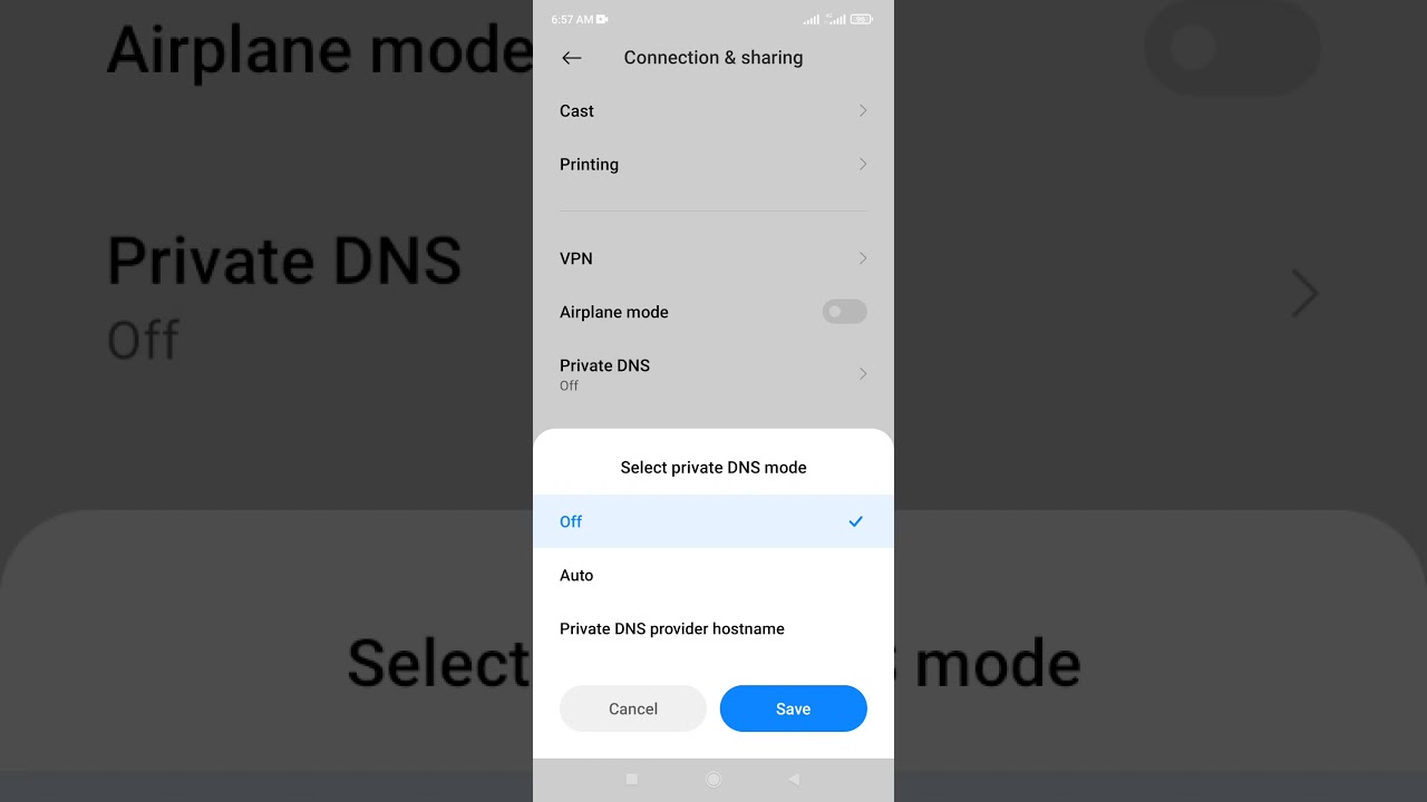 How to Private DNS mode off on Redmi note 10 and Xiaomi 2021