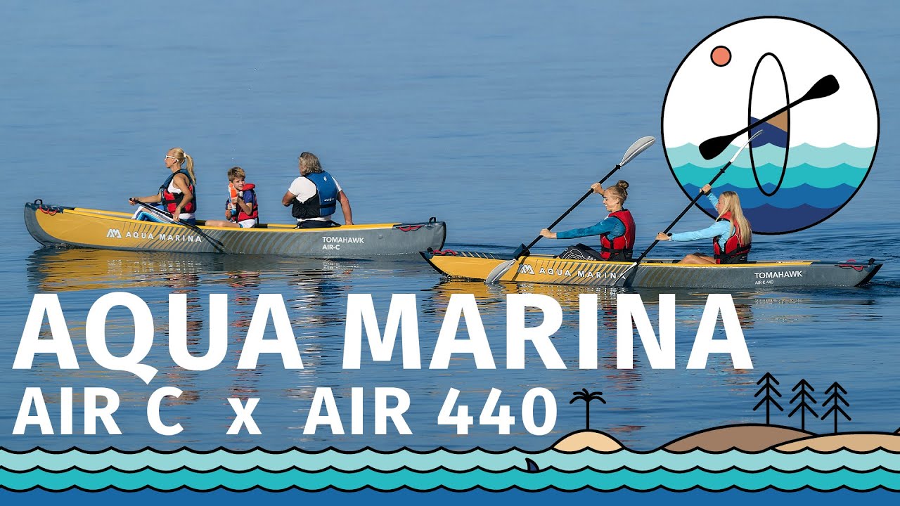 [PADLUJTE.CZ] Recenze - porovnání kajaku a kánoe Aqua Marina Tomahawk 440 vs C3
