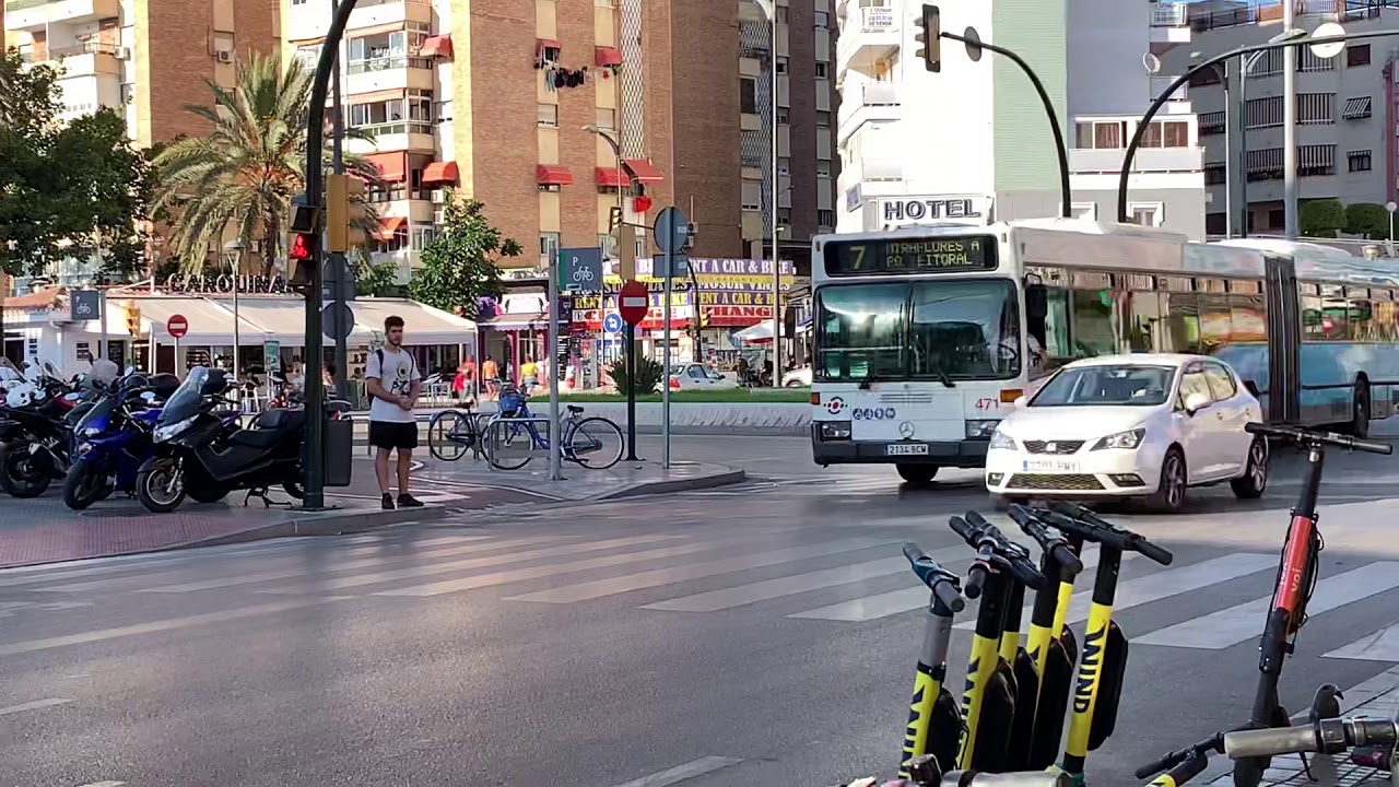 EMT Malaga Bus 471 On 7 From Carlinda To Parque Litoral