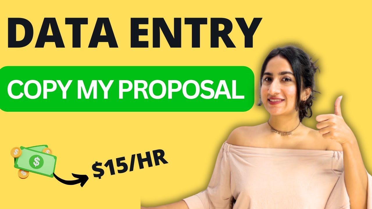Upwork Cover Letter for Data Entry | Use My Upwork Job Proposal & Cover Letter for Bid