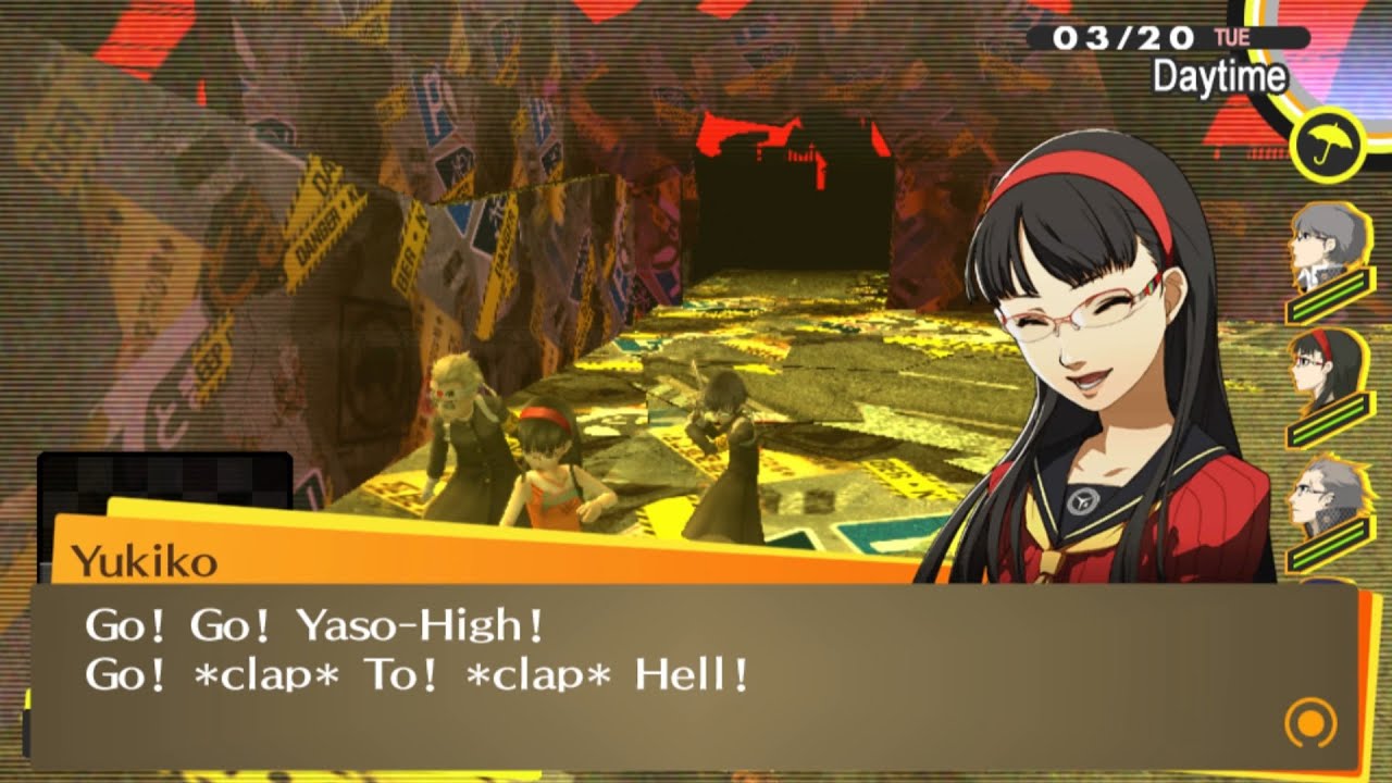 Reactions to Wearing the Cheer Squad Outfits | Persona 4 Golden