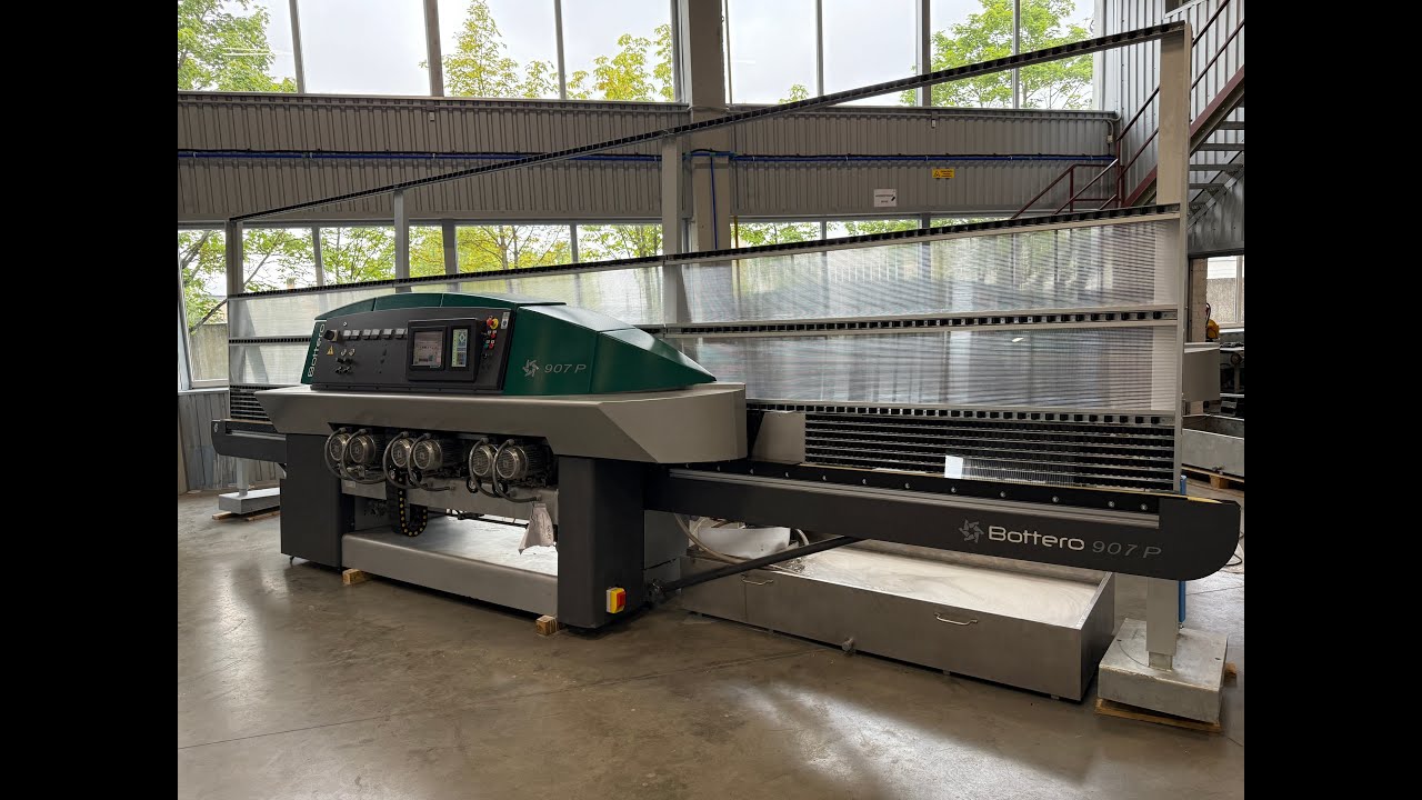 GlassBaltic | Vertical straight line bevelling machine, BOTTERO Vision 907P