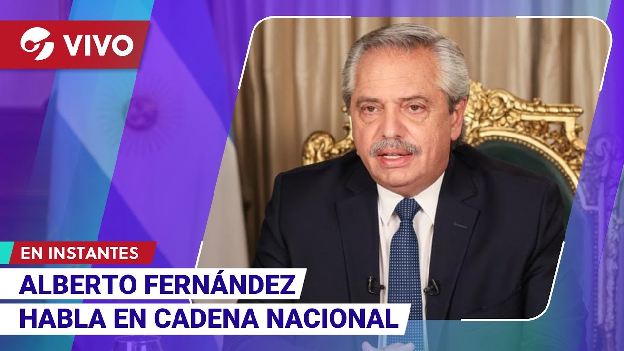 EN VIVO | ALBERTO FERNÁNDEZ HABLÓ EN CADENA NACIONAL PARA DAR SU ÚLTIMO MENSAJE COMO PRESIDENTE