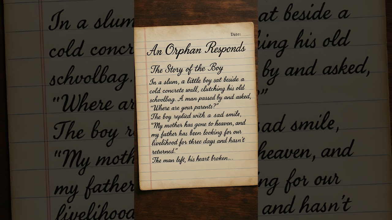 An Orphan Responds: A Short Story #shorts