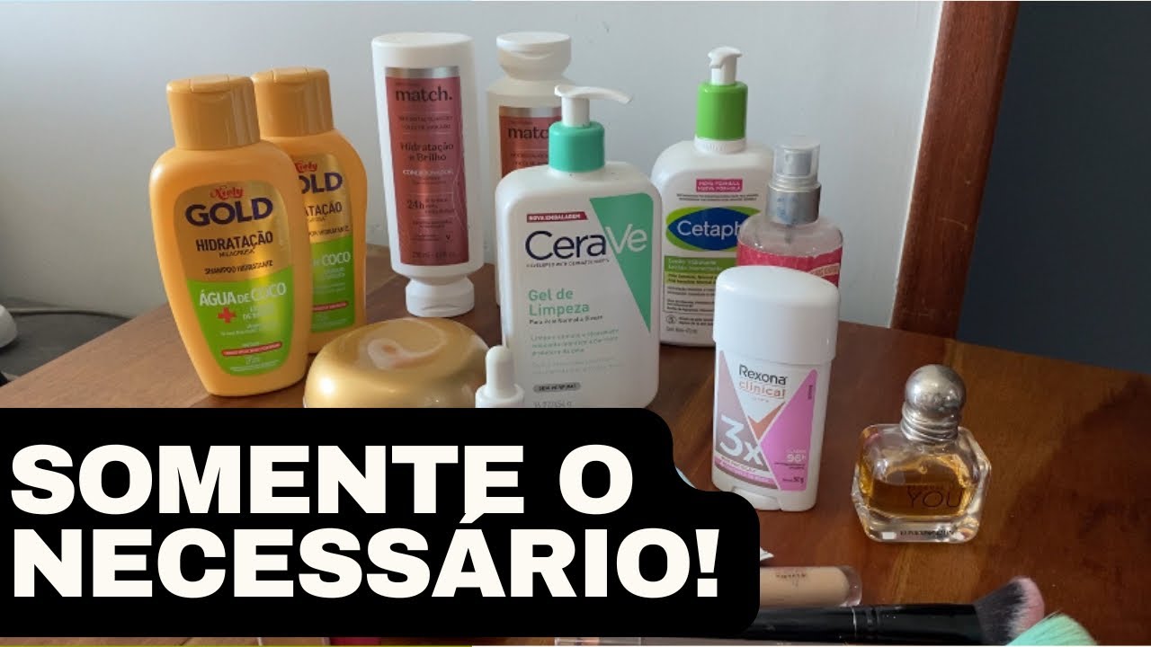 Menos é mais! Meus produtos de beleza MINIMALISTA