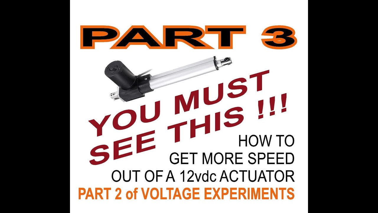 Improving the speed of 12 VDC Actuators with Higher Voltages on a Front End Loader