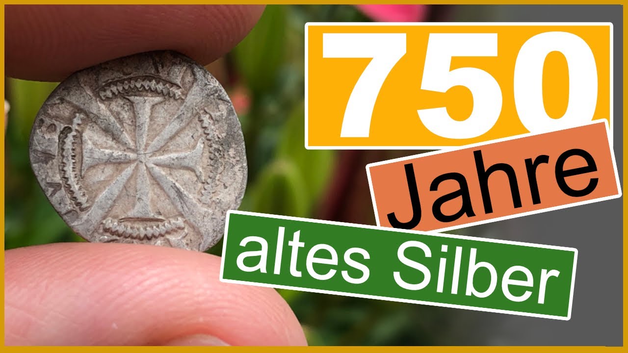 750 Jahre alte Silbermünze mit Metalldetektor gefunden - metaldetecting