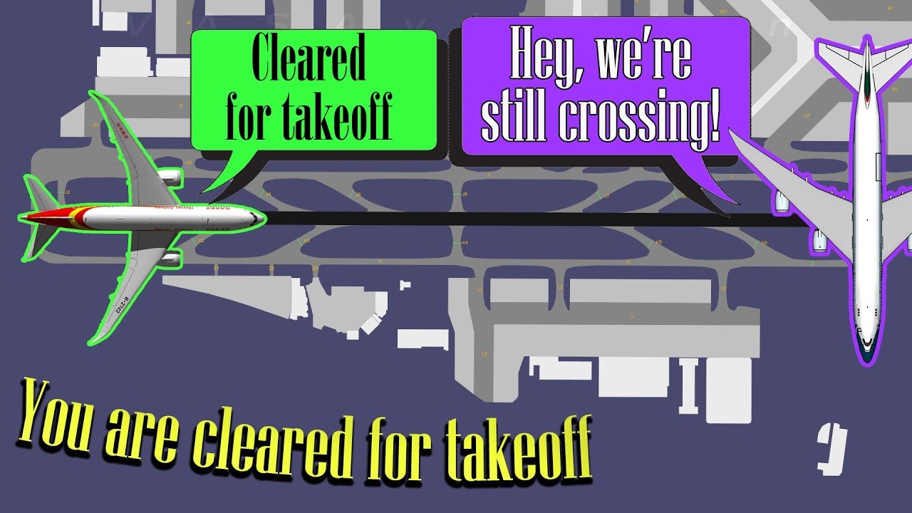 [REAL ATC] A330 starts takeoff roll while B747 is still crossing!