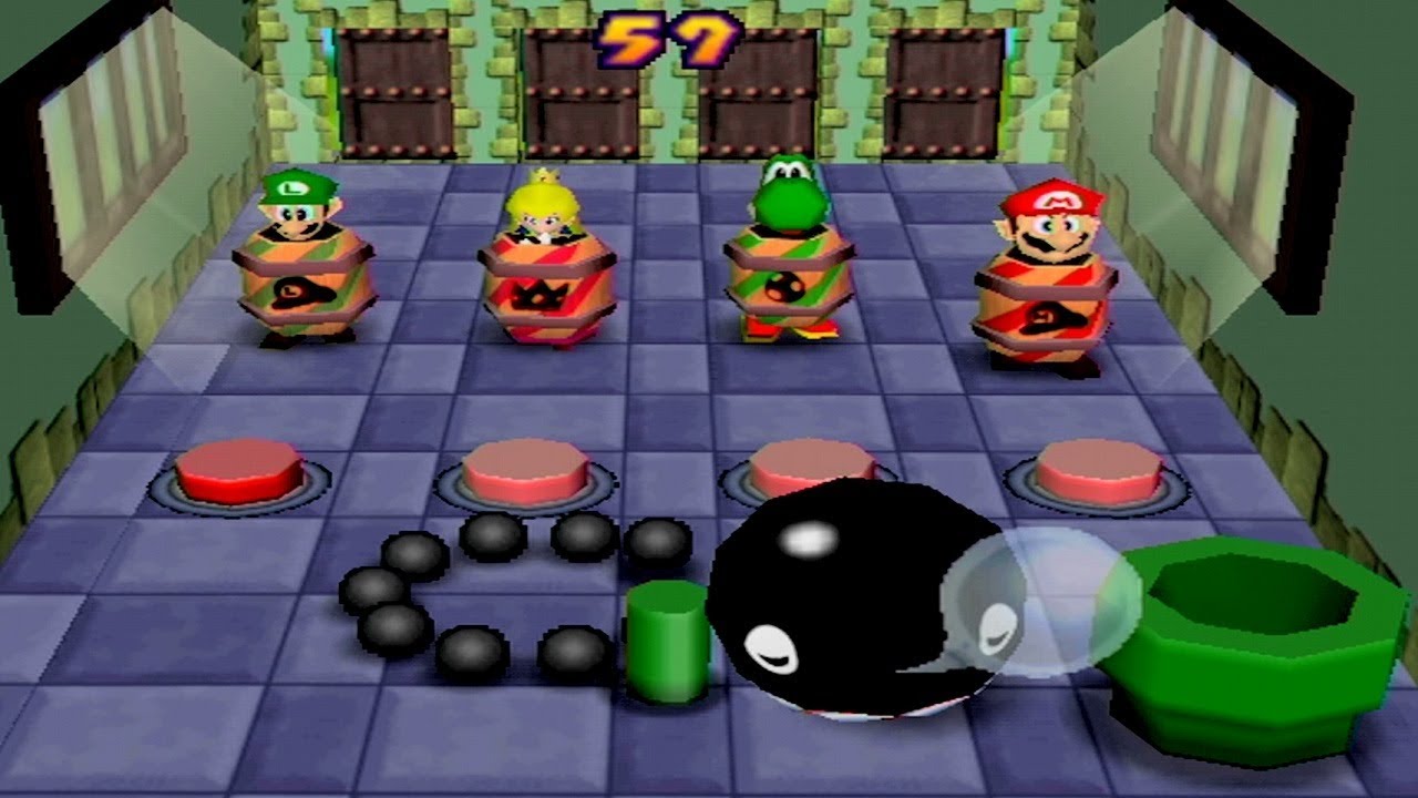Mario Party Games - Funny Chain Chomp Minigames
