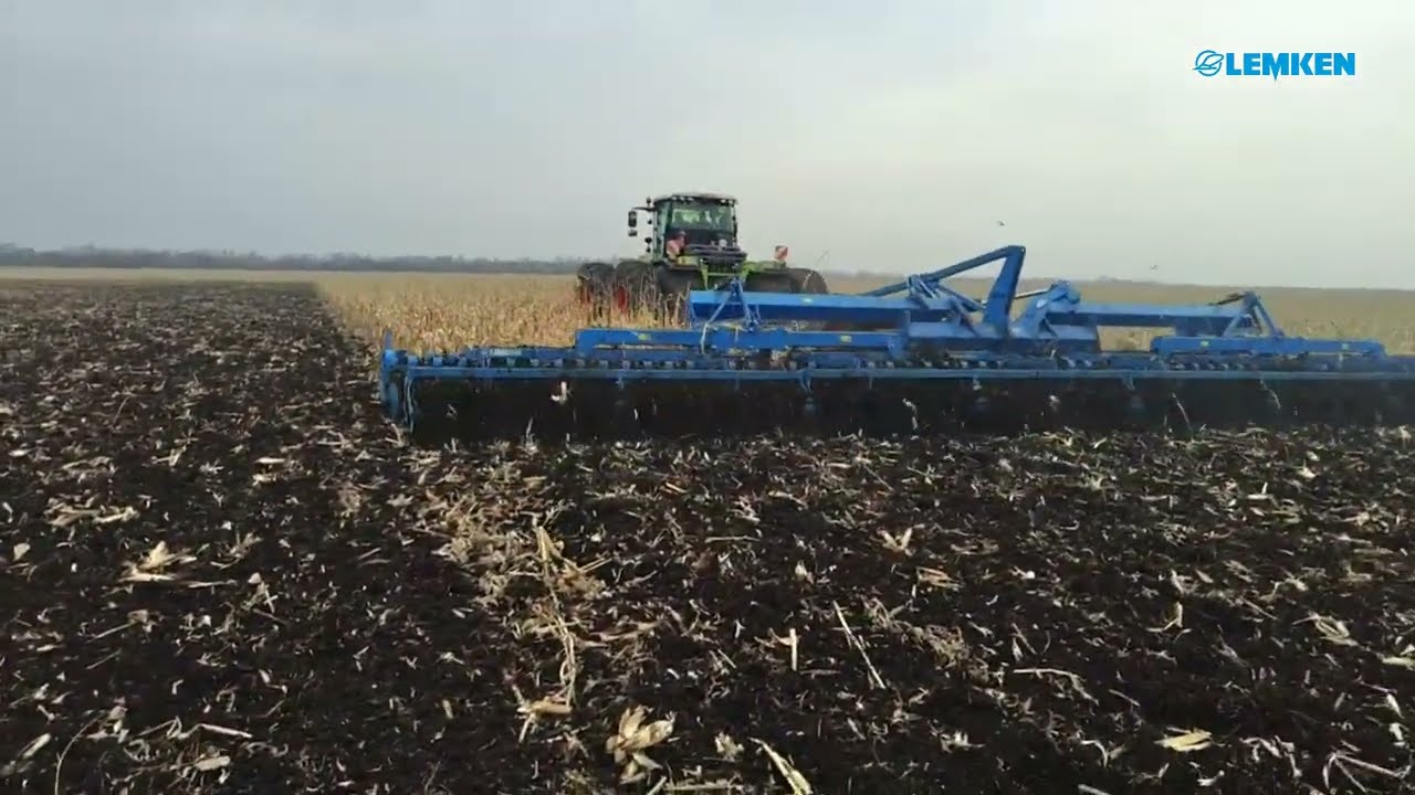 Дискова борона LEMKEN Gigant 12S/1600 Heliodor 9 по кукурудзі