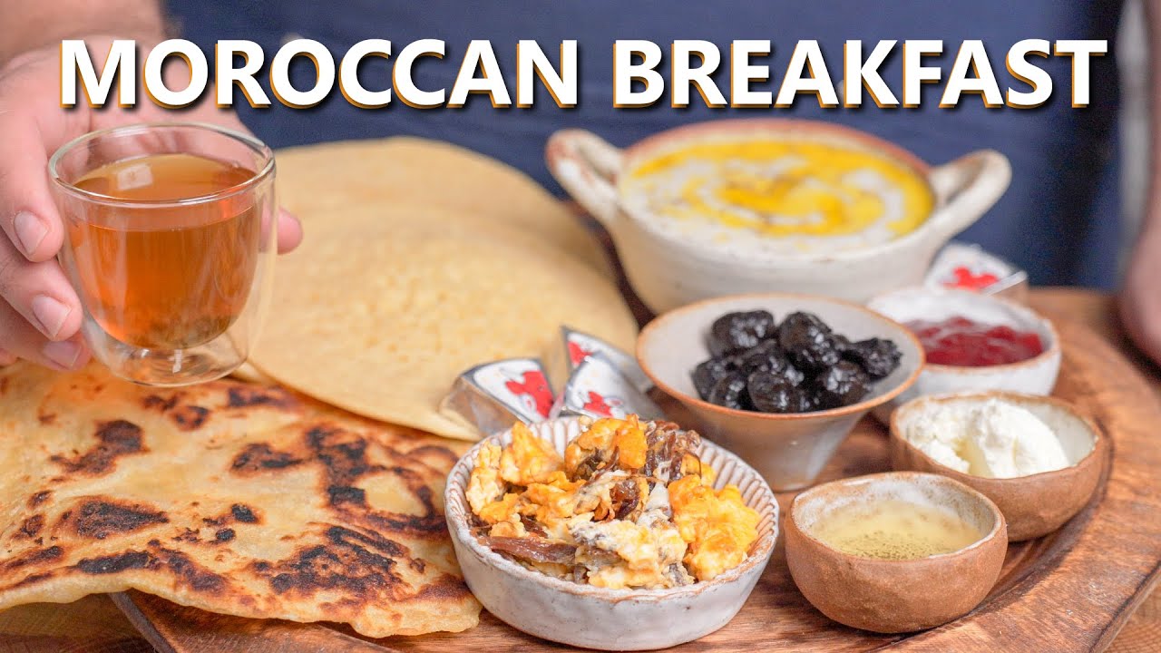 Moroccan Breakfast is Amazing | Flakey Bread, Spiced Beef Eggs, Barley Porridge and More