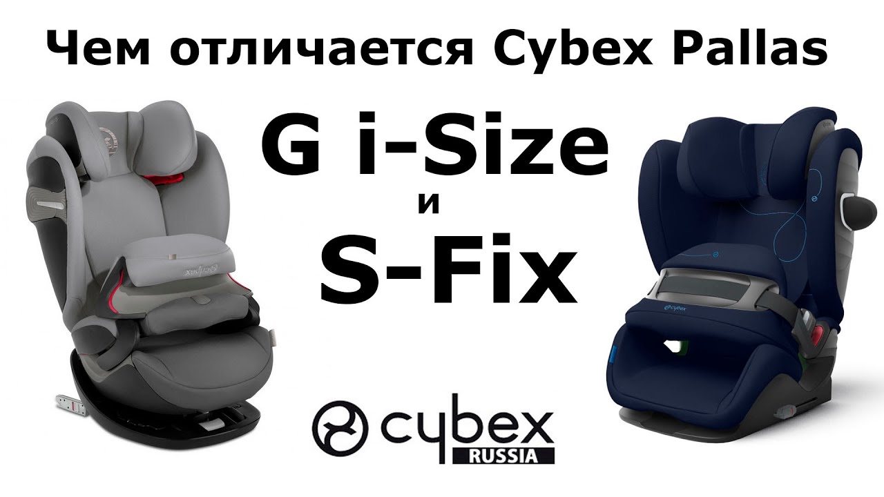 Чем отличается Cybex Pallas G i-Size и Cybex Pallas S-Fix? (7 отличий)