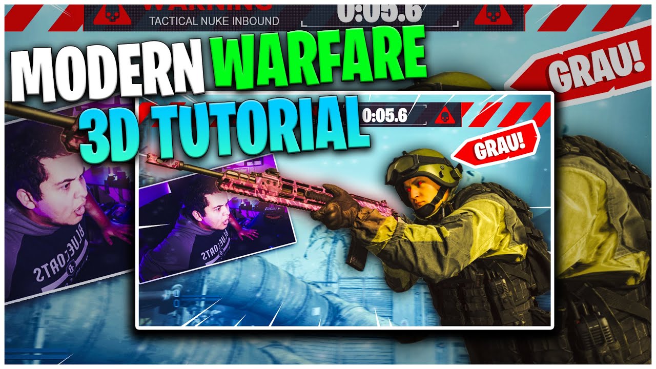 How To Make 3D Thumbnails For Modern Warfare Like Swagg - Modern Warfare Thumbnail Template 2020