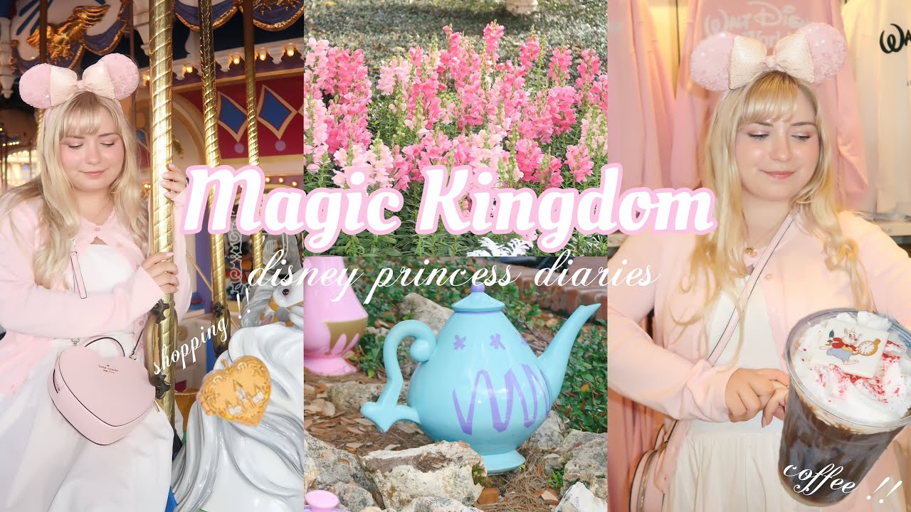 a cutesy day at the magic kingdom 🏰🌷♡ shopping and coffee 💭♡ 