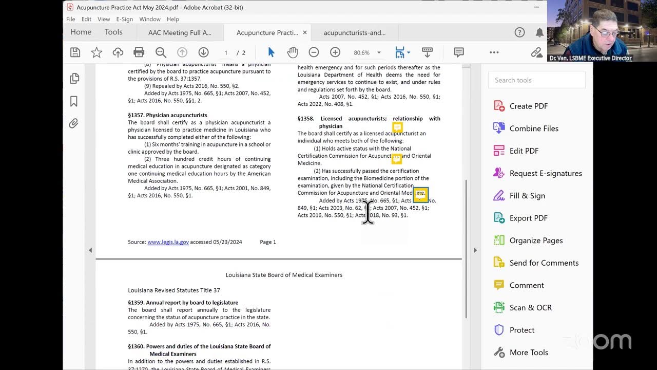 Acupuncture Advisory Committee Meeting