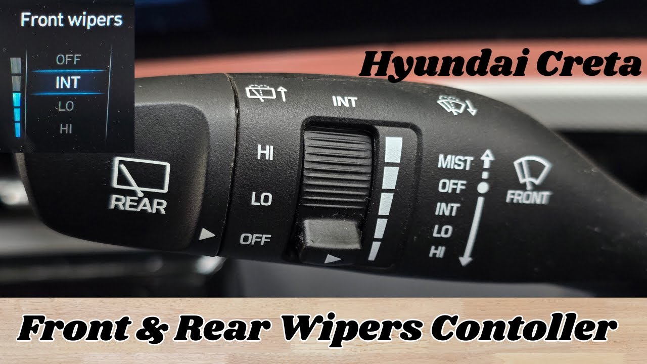 Use Front & Rear Wipers in Creta 2024 | Use Wipers in Hyundai Cars