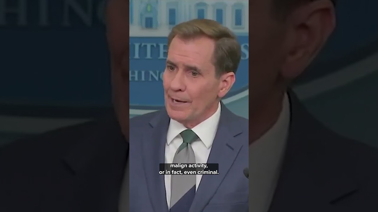 White House National Security spokesman John Kirby speaks on mysterious drone sightings