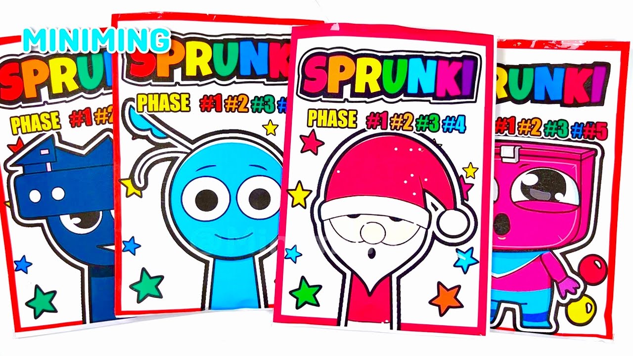 🌈SPRUNKI Blind Bag OC Santa, Dandy's World Boxten, Faniper  ASMR Phase 1vs2vs3vs4, Squishy