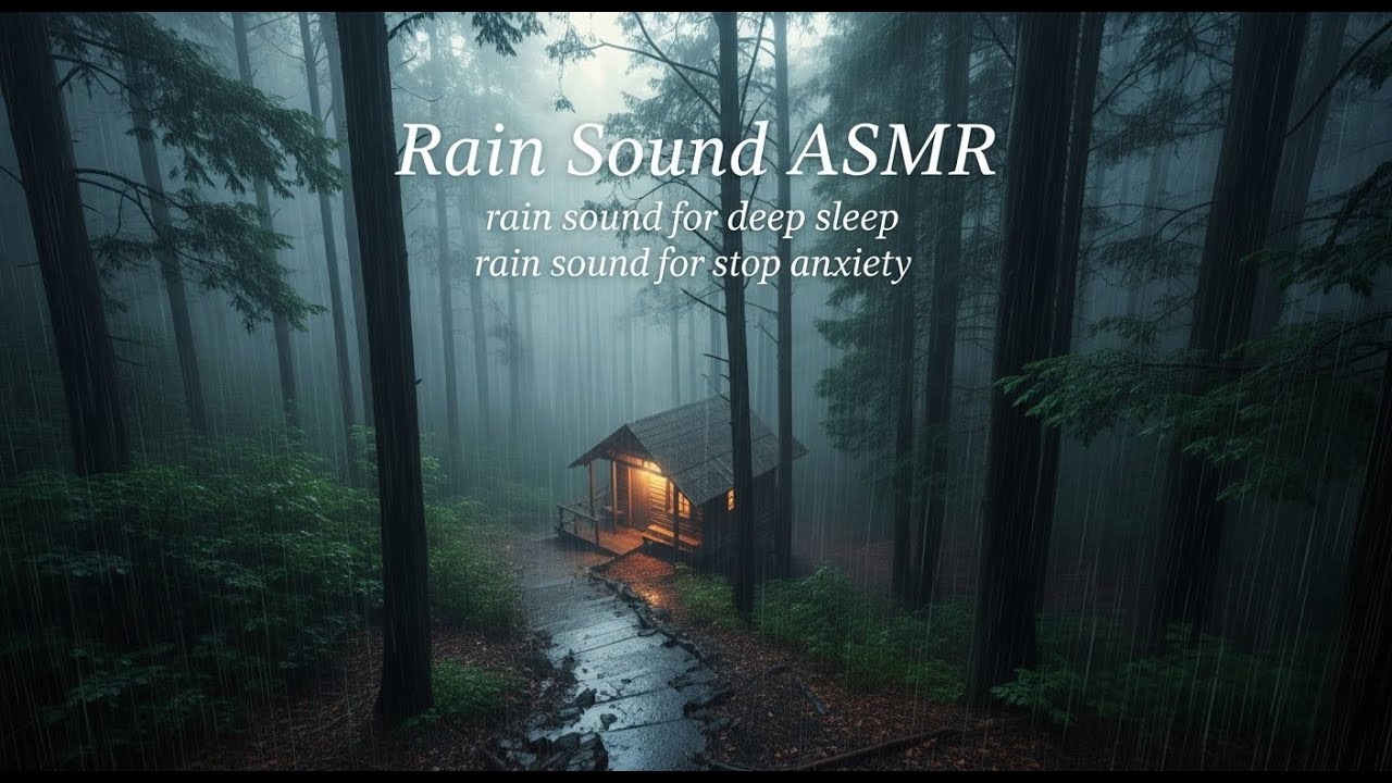 Calm Night Rain and Thunder Sounds for Deep Sleep and a Peaceful Restful Mind for Insomnia