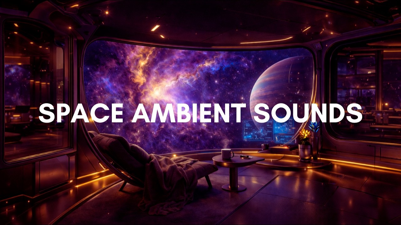 Journey to the Nebula 🚀 Deep Space Ambient Music for Sleep & Focus (4K Spaceship View)