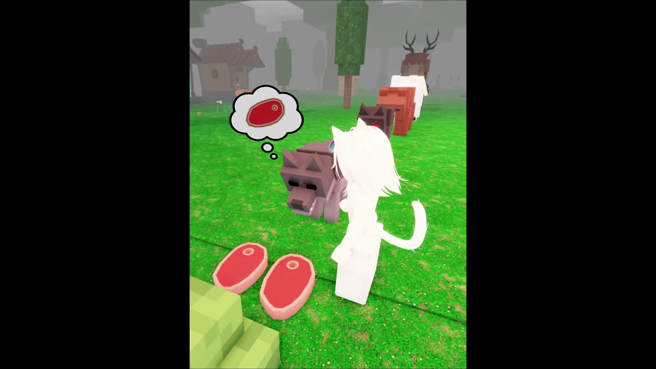 Taming the deer 😂 #99nightintheforest #roblox #usa