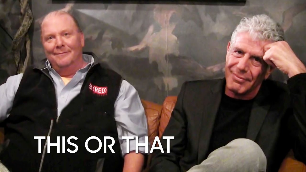 This or That: Anthony Bourdain & Mario Batali