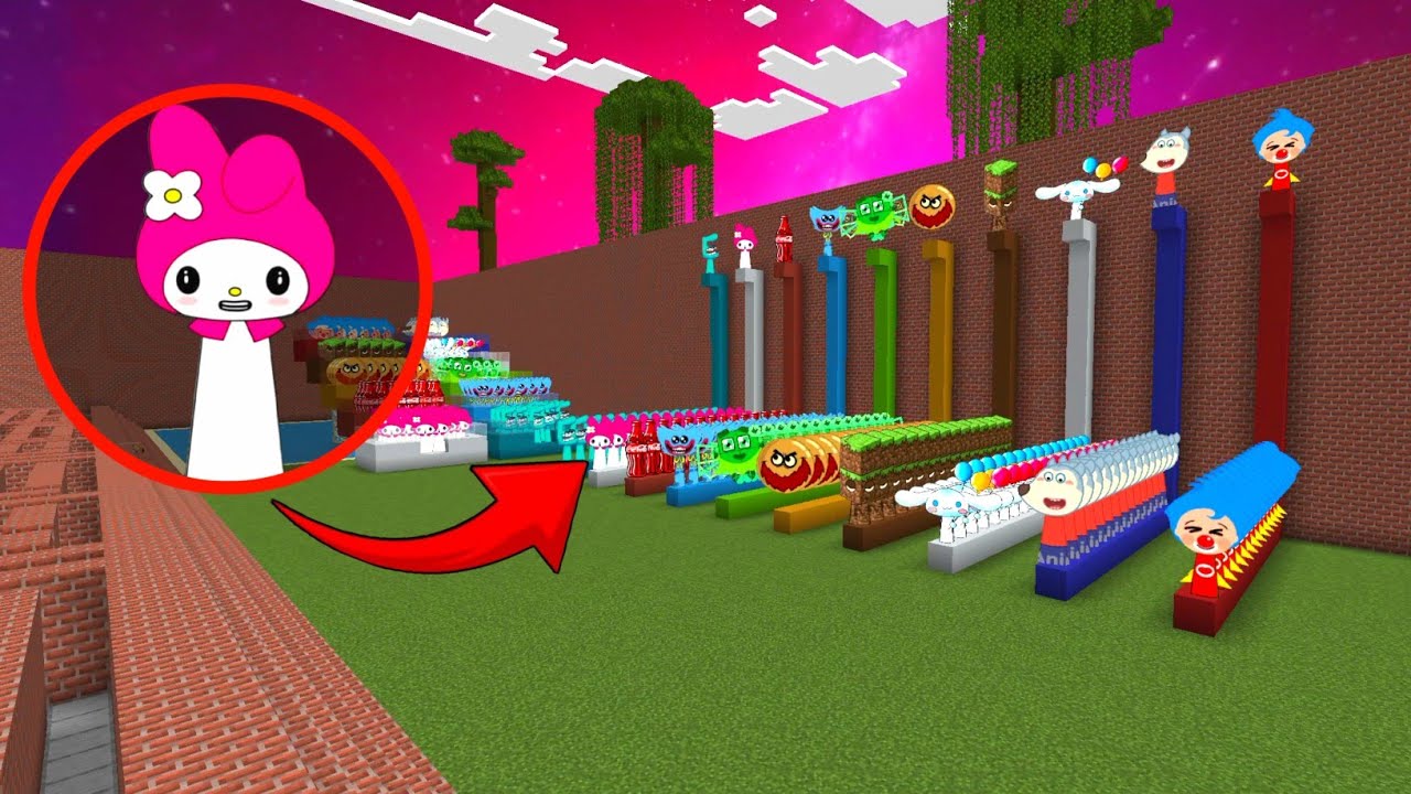 Sprunki OC Melody Added In Colored Lines Minecraft PE