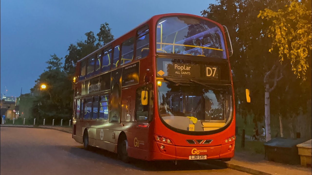 FRV. Go Ahead London Route D7. Mile End - Poplar, All Saints. Wright Gemini 2 B5LH WHV9 (LJ61 GXG)