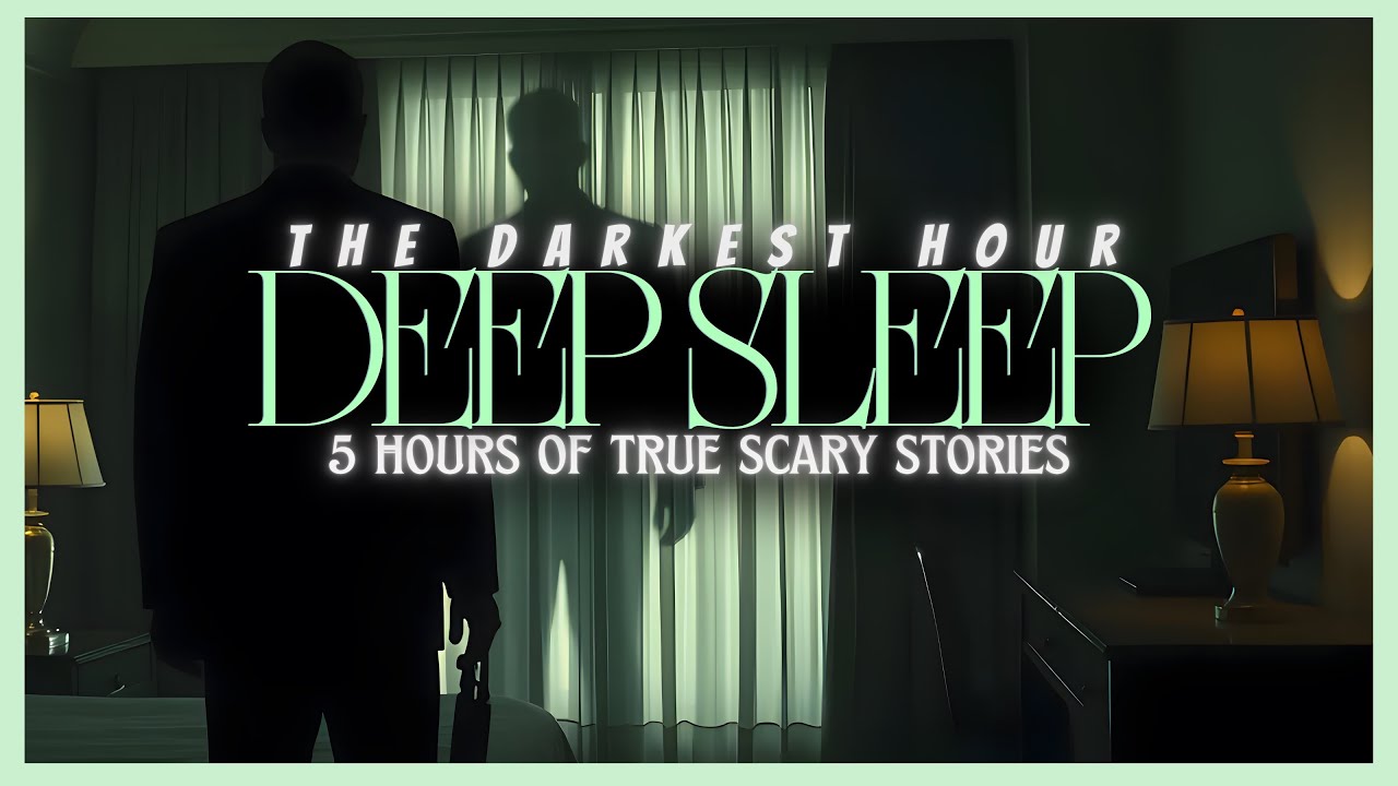 5 Hours of TRUE Scary Ghost Stories + rain for sleep 😴 NO ADS, dark screen 