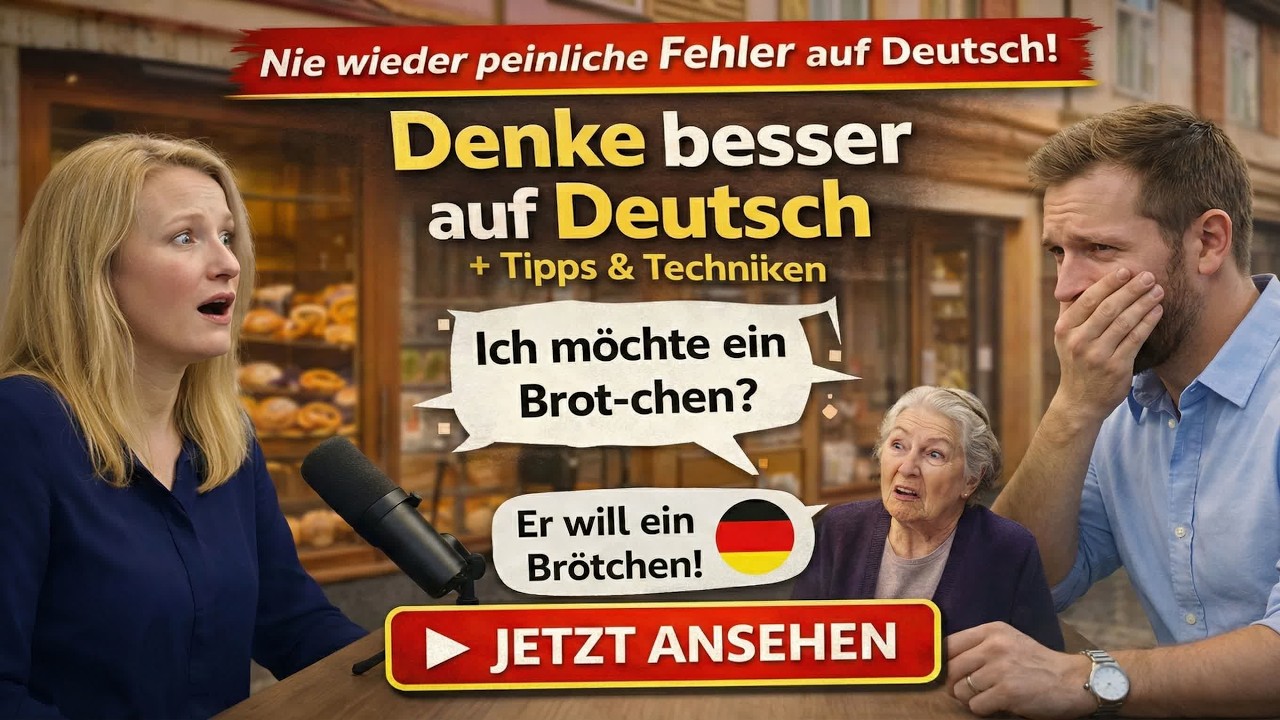 Ich stand beim Bäcker und konnte KEIN WORT sagen – Auf Deutsch denken lernen