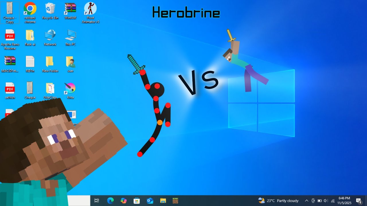 Animation Vs Minecraft | Eps 2 - Herobrine | #fanmade 