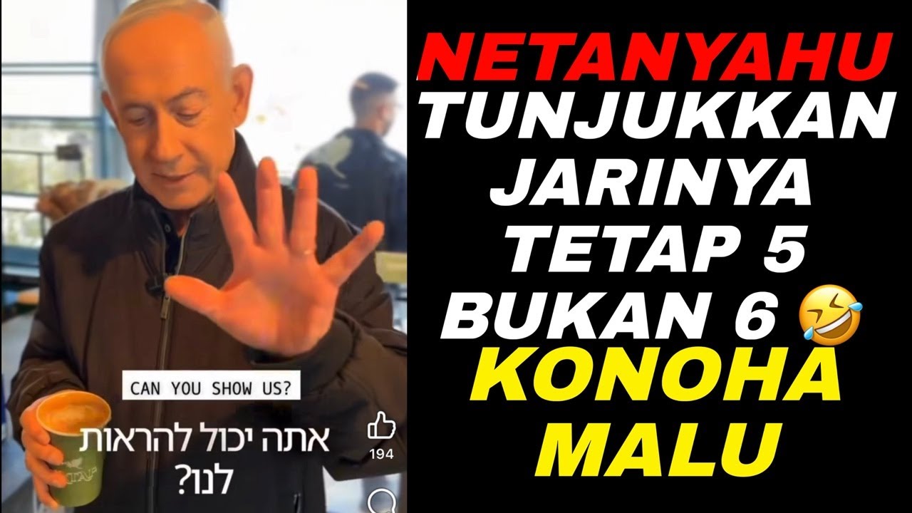 🚨NETANYAHU MUNCUL SANTAI BELI KOPI & TUNJUKAN 5 JARINYA