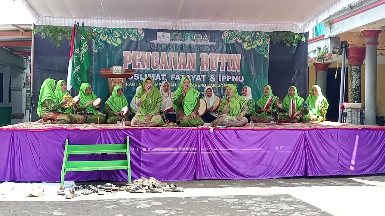 Samproh muslimat dan Fatayat NU Ranting Ngampungan 