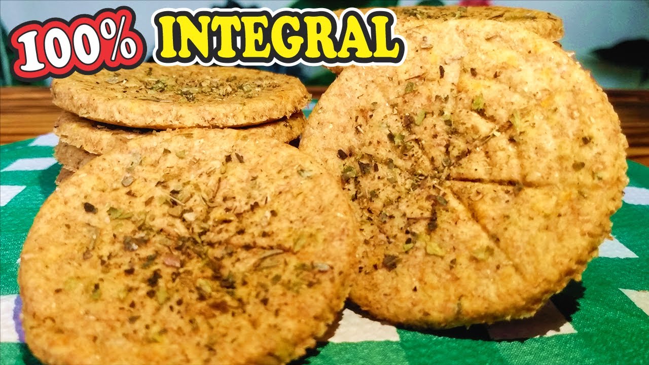 BOLACHA INTEGRAL 100% INTEGRAL - CROCANTE E SABOROSA!