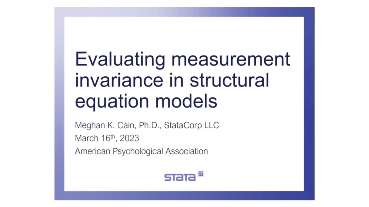 Evaluating Measurement Invariance in Structural Equation Models