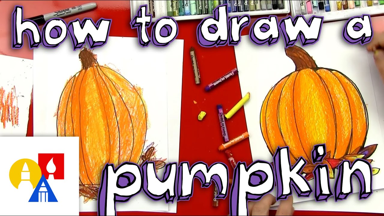 How To Draw A Pumpkin And Color