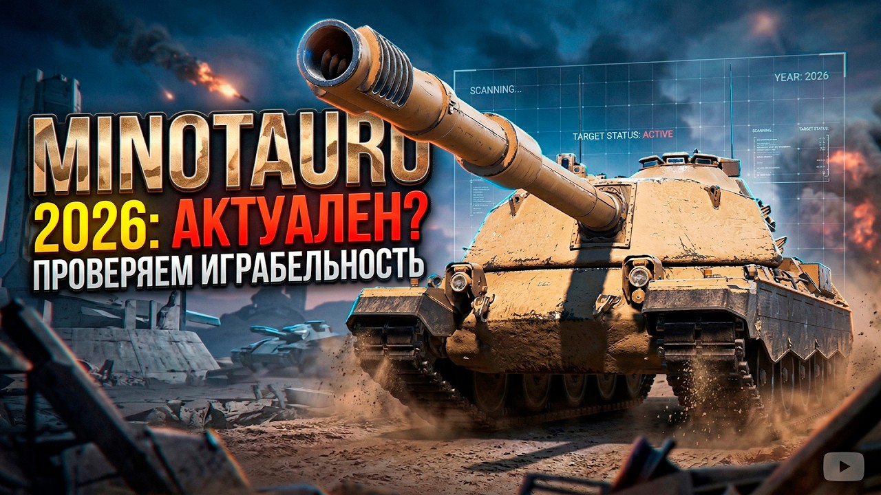 Мир Танков:MINOTAURO АКТУАЛЕН ЛИ В 2026 ГОДУ СИЛЬНАЯ БРОНЯ + ШИКАРНЫЙ БАРАБАН