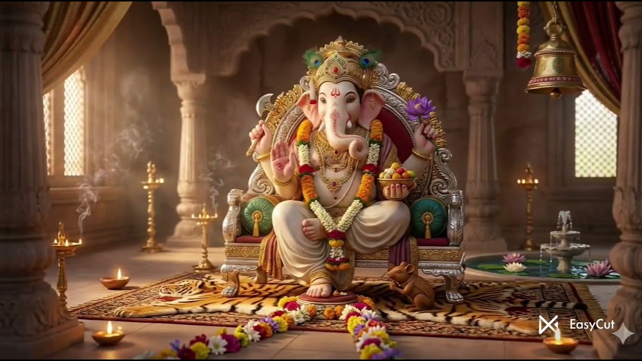 ॐ गं गणपते नमः.... गणेश जी का बीजक मंत्र सारे संकट दूर करने वाला है 🙏💐
