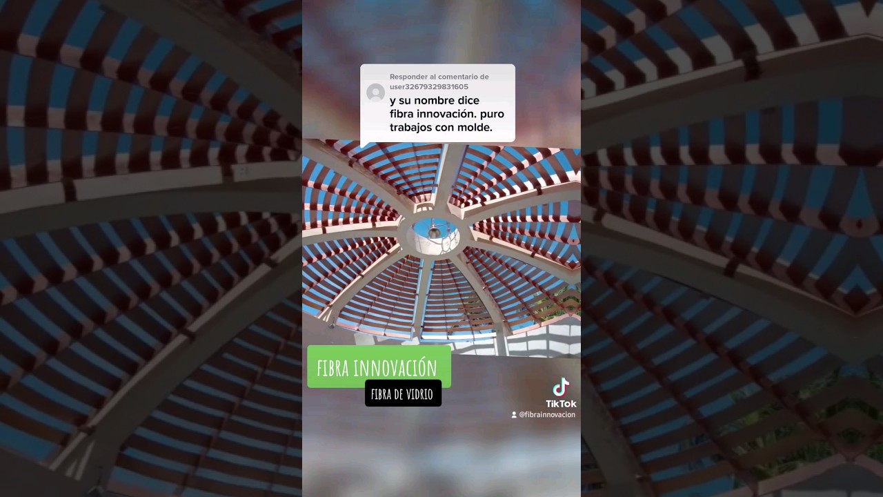 c&uacute;pula hecha con fibra de vidrio #fibradevidrio